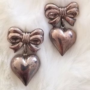 925 Silver Heart Earrings
